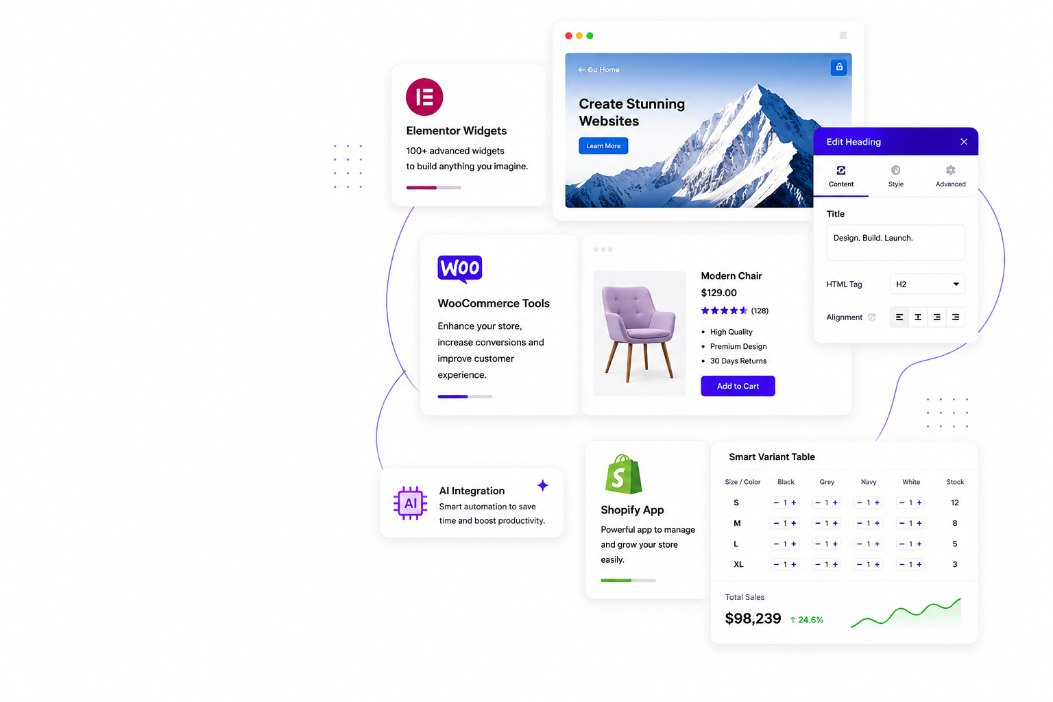 Modern portfolio card