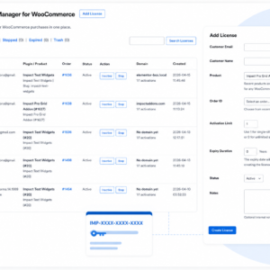 Impact Pro License Manager for WooCommerce