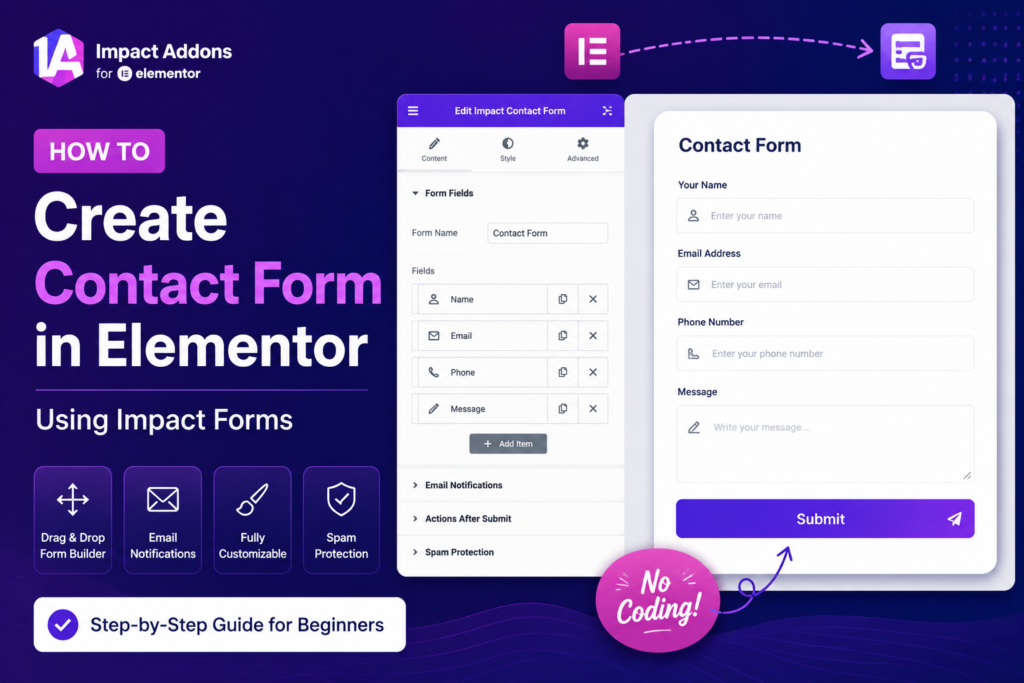 Create Contact Form in Elementor