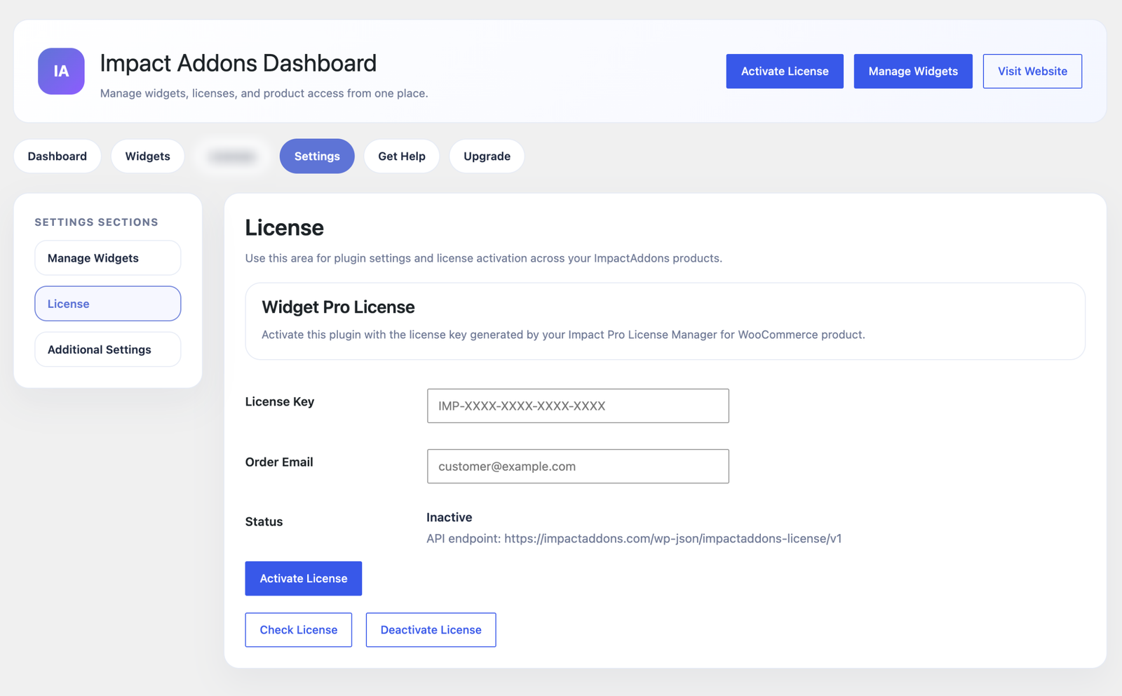 Impact Pro Widgets for Elementor Licence