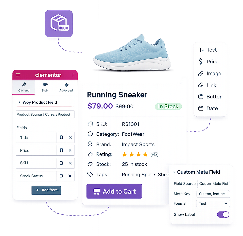 WooCommerce Product Field Widget for Elementor