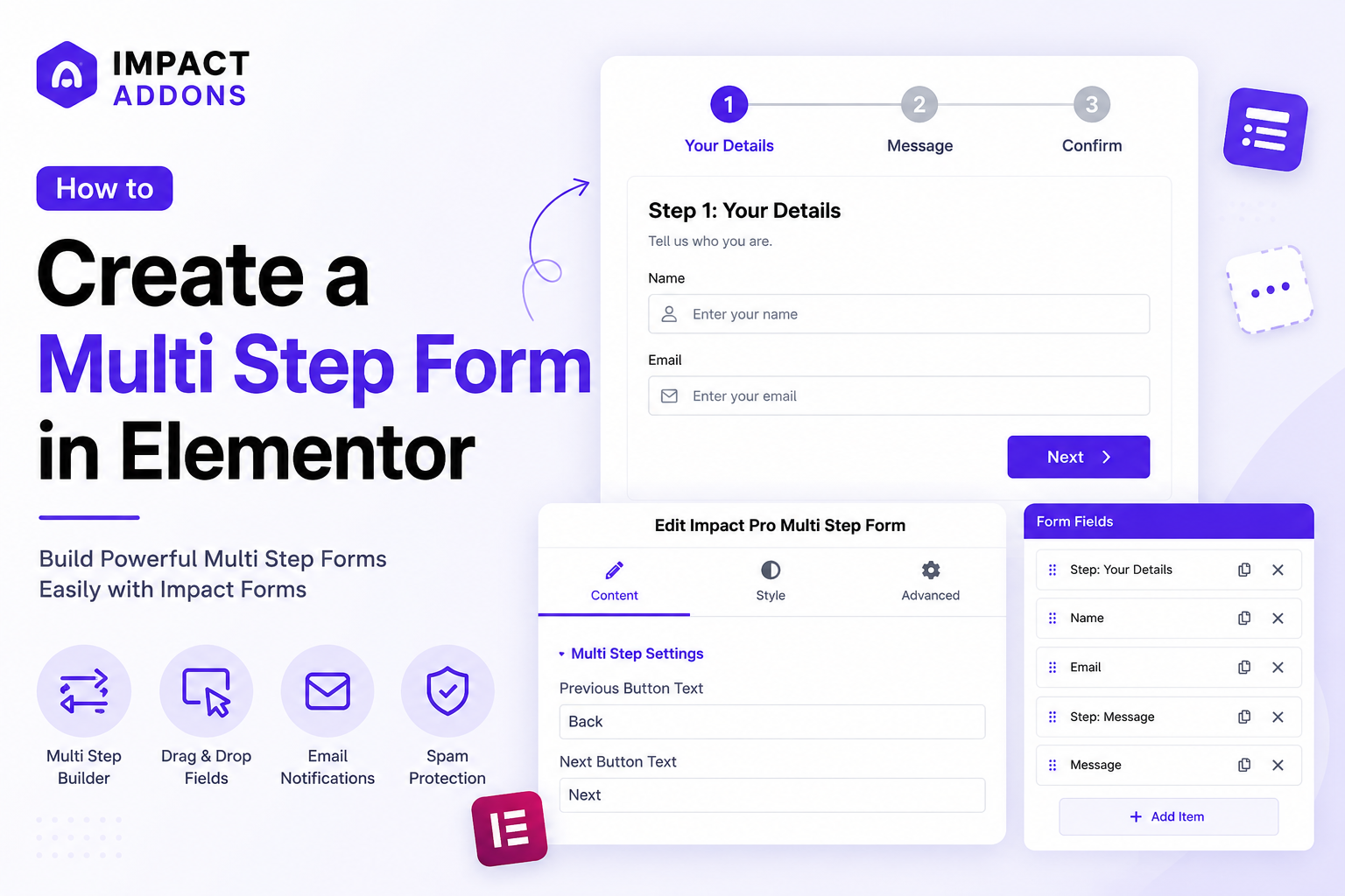 Create Multi Step Form in Elementor